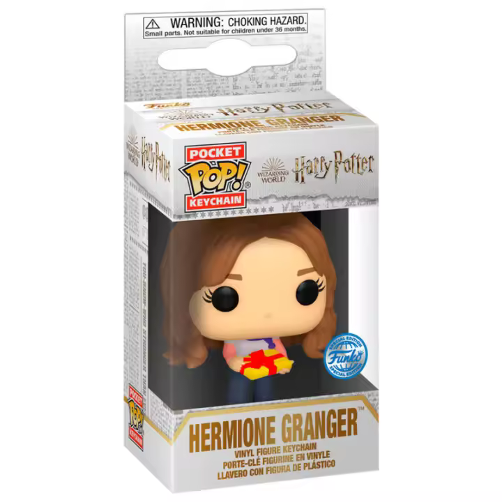 Llavero Pocket POP Harry Potter Holiday Hermione ExclusiveFigura  Coleccionable - Idea de Regalo- Mercancia Oficial - Juguetes para Niños y Adultos - Movies Fans - Muñeco para Coleccionistas y Exposición - 1
