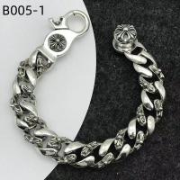 Pulsera de Cruz Gruesa para Hombres - Estilo Vintage y Rebelde，Talla 18cm/20cm/22cm - details 2