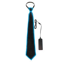 Corbatas luminosas hilo de neón Luminosos Fluorescentes  Luminous tie   Corbata luminosa para fiestas - details 2