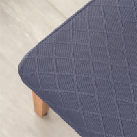 Cubierta De Silla De Comedor Jacquard Universal Talla Elástica Protector De Asiento De Color Sólido Para Boda Hotel Hogar - details 3