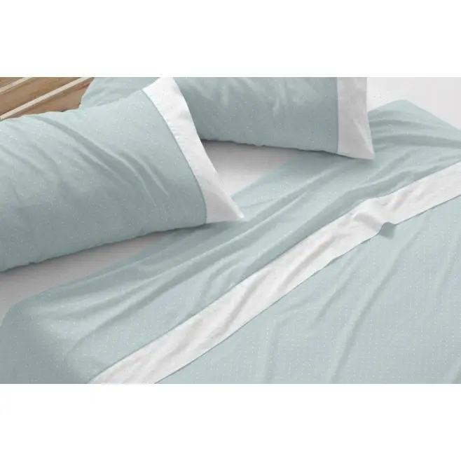 Burrito Blanco Juego Sábanas 50% Algodón Modelo 238 Cama 105. - 1