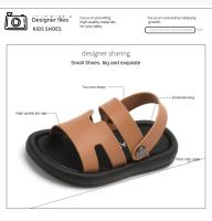 Sandalias De Verano Para Niños Y Niñas Con Suela Antideslizante Y Plantilla Suave Zapatillas De Playa Con Velcro Para Bebés - details 8
