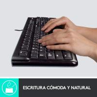 Logitech K120 Teclado USB con Cable para Windows, Tamaño Normal, Resistente a Líquido, Barra Espaciadora Curvada, PC/Portátil, Disposición QWERTY Español, Color Negro - ‎920-002518 - details 8