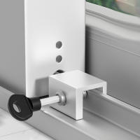 2 Pcs Bloqueador De Ventana Ajustable Para Niños Y Animales Seguridad Antirrobo Puerta Sin Perforar Herramienta De Aluminio - details 3