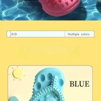 Juguetes Para Morder De Goma TPR Para Perros Y Gatos Con Puntos Protruidos Para Limpieza Y Enseñamiento De Dientes Juguetes Sonoros Con Clip De Alimento - details 3