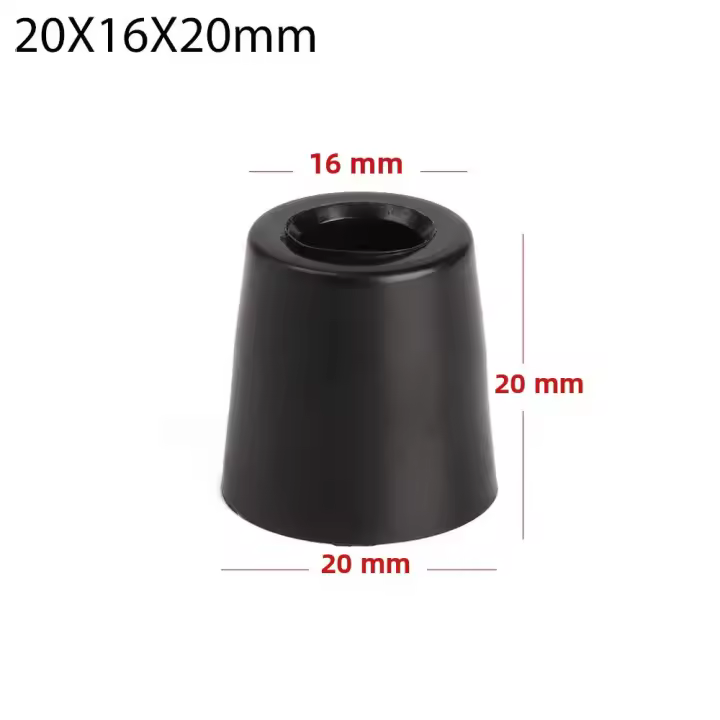 10 Piezas De Pies De Muebles Negros Protección De Piso Antideslizante Para Speaker Cama Mesa Caja Padded Shock Absorber Partes De Muebles - 1