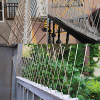 Nueva Repelente De Pájaros En Acero Inoxidable Espigas Antipájaro Anti Pigeon Para Balcones Tejas Jardín Herramienta De Repelente De Pájaros - details 0