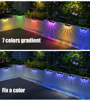 2pcs Luces Solares Para Piso Exterior Impermeables LED Para Patio Escaleras Jardín Camino Fences Blanco Cálido/Cambia De Color - details 8