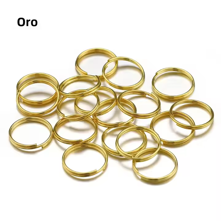 200pcs Anillos Abiertos Para Llaveros Con Doble Anillo Círculo Portador Conectores De Metal Para Joyería Y Manualidades - 1