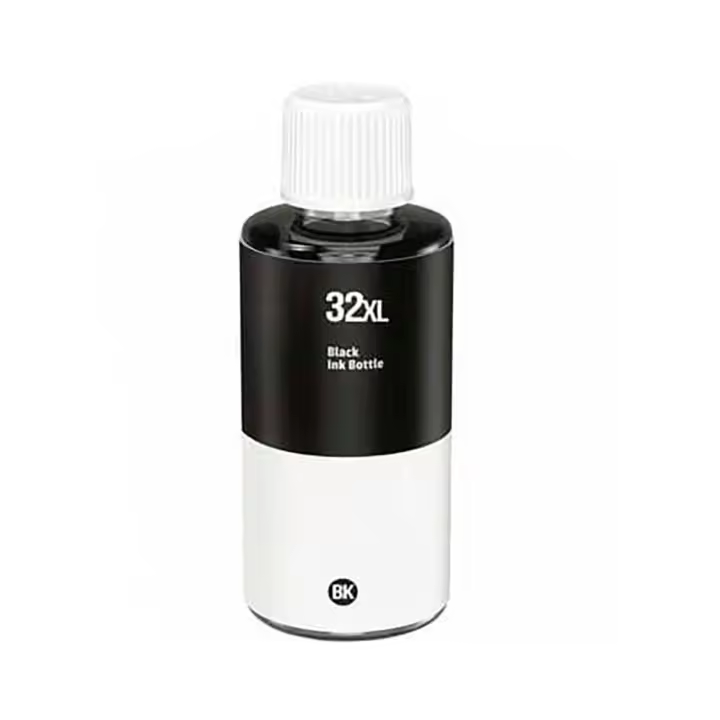 HP 32XL Negro Botella de Tinta Pigmentada Generica - Reemplaza 1VV24AE 140ml - 1