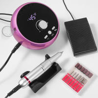 Máquina De Manicura Profesional 45000RPM Enchufe Eléctrico Ambar Rosa Morado Para Uñas Eliminador De Cutícula Y Gel - details 1