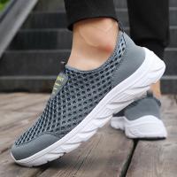 Zapatos Casuales Para Hombre Transpirables Tenis Ligeros De Vulcanización Malla Suave Talla Grande Antideslizantes Planos - details 13