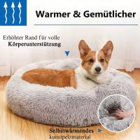 BIT Cama para perros, cesta para perros, cama para gatos, donut, redonda, 40 cm, gris - details 3