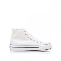 MUSTANG 60172  I222 Zapatillas de lona mujer 27761 XL BOTA BASQUET DOBLE PISO LONA BLANCO - details 2