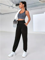 Pantalones De Yoga Fitness Para Mujer High Waisted Compresión Pantalones Anzuelo Largo Hasta El Tobillo Deporte Feminino - details 2