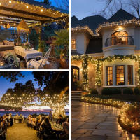 Luces LED De Navidad Para Exterior 20M 10M 220V EU Decoración De Cuerda Para Fiesta Boda Guirnalda Luz De LED Para Festivales - details 4