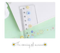 Cinta Decorativa Transparente 5 Rolls Autoadhesiva Impermeable Con Patrón De Margarita Para Decoración Del Hogar Y Manualidades - details 3
