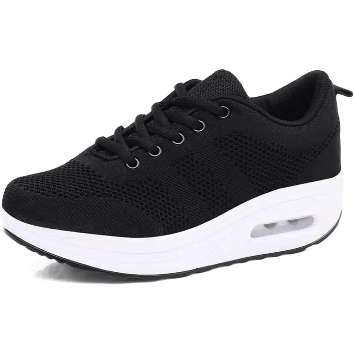 Mujer Zapatillas de Deporte Malla Air Cuña Cómodos Zapatillas Mujer Casual Transpirables Running Senderism Malla - 1