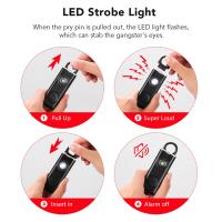 Alarma De Panico Para Mujeres Y Niñas Con Alerta Anti-Lobo Autodefensa Con Sirena De 130dB Recargable Por USB Alarma Emergencia Loud - details 8