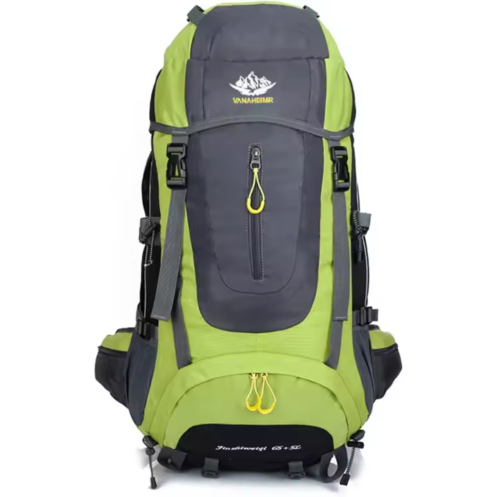 Prowalk-TEC 4 Mochila montañismo y camping 65 a 70 Litros, Tu Compañera de Aventuras y actividades al Aire Libre, Camino de Santiago y más. Mochila para aventuras de montañismo y excursiones en Negro, Azul  Rojo y Verde - 1