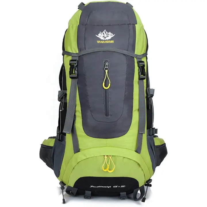 Prowalk-TEC 4 Mochila montañismo y camping 65 a 70 Litros, Tu Compañera de Aventuras y actividades al Aire Libre, Camino de Santiago y más. Mochila para aventuras de montañismo y excursiones en Negro, Azul  Rojo y Verde - 1