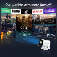 Proyector De LED HD Portátil 4K 1280x720P Android Para Cine En Casa Con Altavoz Integrado Y Salida HDMI USB Mini Proyector De Películas - details 2