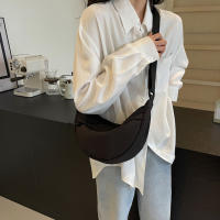 Bolso De Mano En Forma De Dumpling Para Mujer Estilo Casual Con Correa Ajustable Bolso Crescent Bolsos De Hombro Moda Sólida - details 6