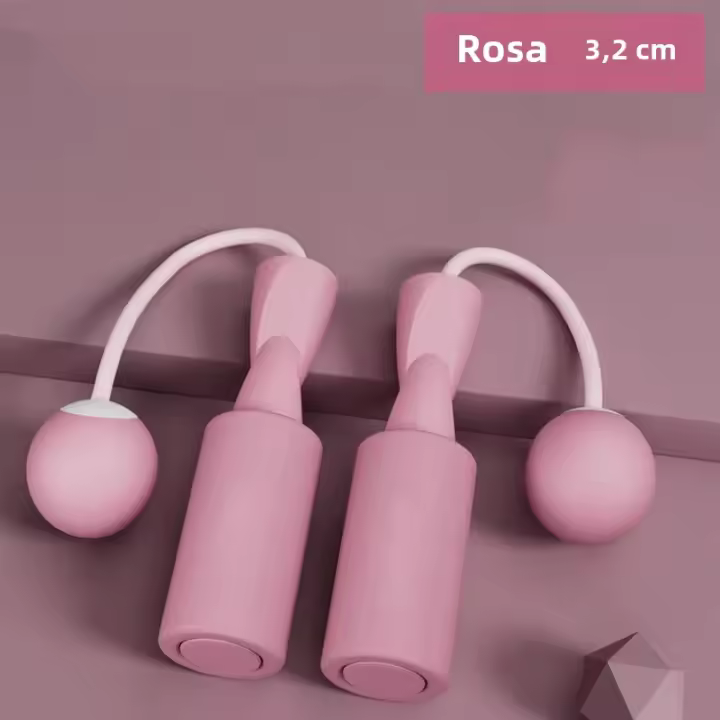 Cuerda De Saltar Sin Cordón Pesada 1pc Con Bola Grande Para Fitness Adecuada Para Deportes Domésticos Y Quemar Grasa - 1