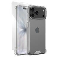 Funda + Protector Pantalla Cristal Opcional para iPhone 17 Pro Carcasa Reforzada, Antigolpes, Transparente - Meloenvias - details 0