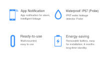 Sensor De Detección De Fugas Inteligente WiFi Tuya Con Alarma De Sonido Y Sistema De Monitoreo Remoto Seguridad Antifugas Para El Hogar - details 1