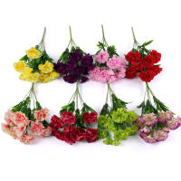 10 Cabezas De Carnaciones Artificiales Para Decoración De Hogar Y Festivales Flores De Seda Multicolor Especiales Para Bodas Y Fiestas - details 6