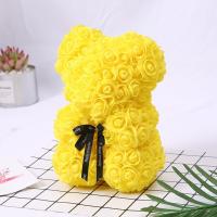 Rosa Artificial 25cm Oso Para Regalo De Aniversario Navidad San Valentín Cumpleaños Boda Fiesta Decoración De Hogar - details 11
