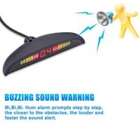Kit de radar de apartamiento con 4 sensores y Pantalla LED Negra AD-YYFM-4 - details 1