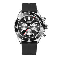 Reloj De Pulsera Deportivo Para Hombre MEGIR Lujo Negocios Caso Grande Luminoso Cronógrafo Resistente Al Agua Con Fecha - details 17