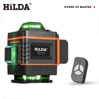 Nivel Láser Verde HILDA 16/12 Líneas 4D Auto-Nivelado 360 Grados Horizontal Y Vertical Super Potente Con Haz De Láser Verde - details 3