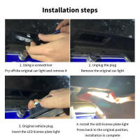 Luz LED Para Placa De Matrícula 1/2PCS Compatible Con Modelos 106 1007 207 307 308 3008 406 407 508 607 C2 C3 C4 C5 C6 C8 DS3 - Se Venden Por Pieza - details 6