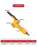 HIFESON Sándwich De Cinta Pneumático 3/8" Máquina De Pulir Para 10x330mm 20x520mm Herramienta Comercial De Fábrica - details 8
