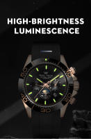 Reloj Mecánico Automático WM Para Hombre Resistente Al Agua De Acero Inoxidable Con Cristal De Zafiro Estilo Casual De Negocios - details 9