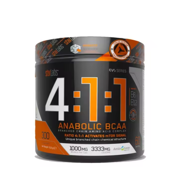 4:1:1 Anabolic BCAA 300 Cápsulas - StarLabs - 1