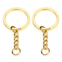 Llaveros De Oro 20 Piezas Bronce Rhodium 28mm Oval Split Para Producción De Joyería DIY Y Mayorista Llavero De Zinc Alloy Unisex - details 7