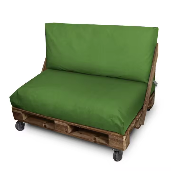Cojines para palets de exterior Verde Naylim Mate HAPPERS - Cómodo, ligero y resistente. Make it Happers® - 1