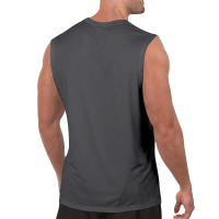 Chaleco Sin Mangas Para Hombre De Color Sólido Con Cuello En V Transpirable Y Casual Adecuado Para Fitness Y Deportes - details 6