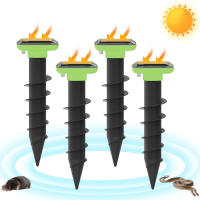 Repellente De Vibration Y Sonido Buzzer Para Exterior Impermeable Con Enchufe De Tierra Recargable Por Sol Apto Para Jardín Orquideario Courtyard - details 0