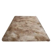 VIKAMA Alfombra De Peluche Gruesa Con Diseño De Tie-dye Gradient De Seda Y Lana Para Decoración De Sala De Estar Y Dormitorio Estilo Nórdico - details 3