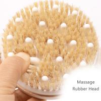 Cepillo De Masaje Para El Cuerpo Con Pincel De Madera Suave Para Exfoliación Y Masaje Límpido SPA Uso Seco Y Húmedo Herramienta De Cuidado De La Piel - details 3