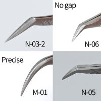 Aguja Para Pestañas LAGEE De Acero Inoxidable 420 Con Agarre De Diamante De Lujo Precisión En Volumen Para Maquillaje De Cejas - details 2