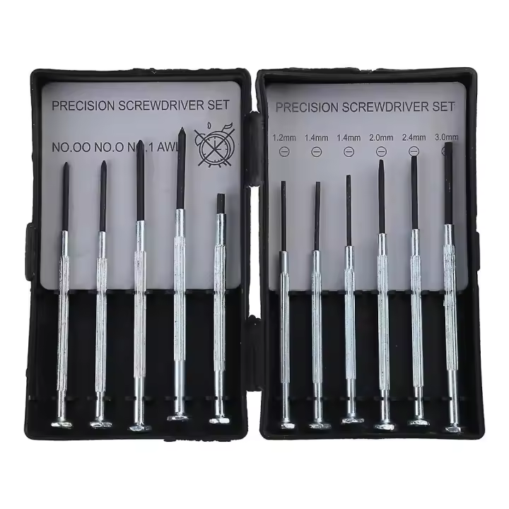 11 piezas de precisión destornillador Mini Bijoutiers Montres Lunettes Rparations Kit - 1