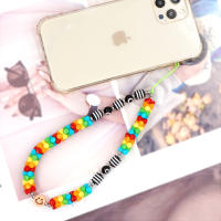 Go2bohoDiy Collar De Bola De Letras De Amor Y Sonrisa Accesorio De Joyería Lindo Cadena De Teléfono Para Fiesta Casual/Sporty Compatible Con Todas - details 6