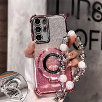 Funda Protectora Magnética Para Samsung Con Pulsera De Moda Compatible Con Modelos A36 A16 A06 A55 A35 A25 A15 A05 A54 A34 A24 - details 0