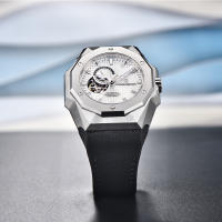 Reloj Mecánico Para Hombre PAGANI DESIGN 42MM NH39 Cristal De Zafiro Deportivo Resistente Al Agua Acero Inoxidable Pulsera De Goma Estilo Business - details 13